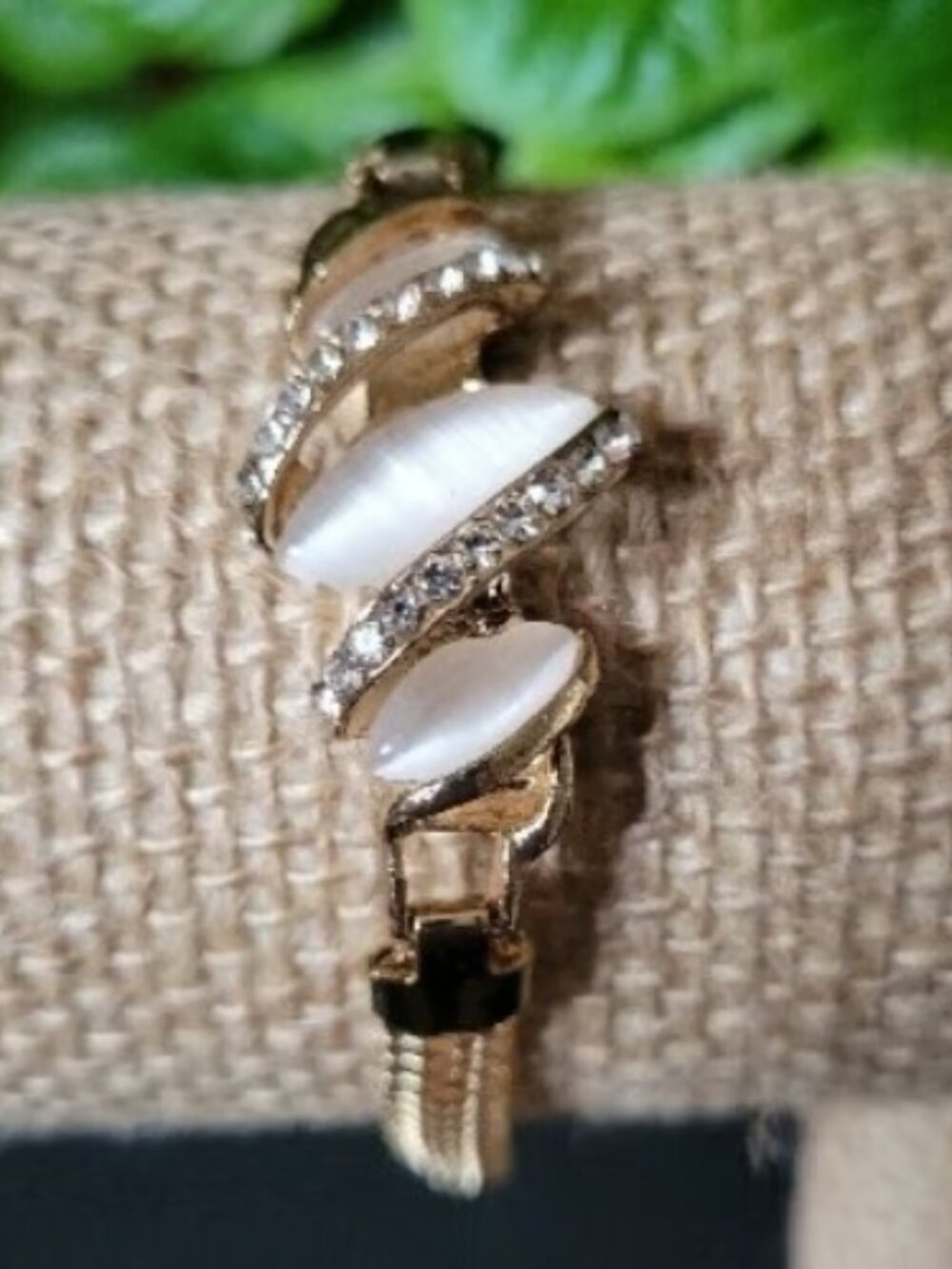 Austrian Crystal Opal Gold Bracelet